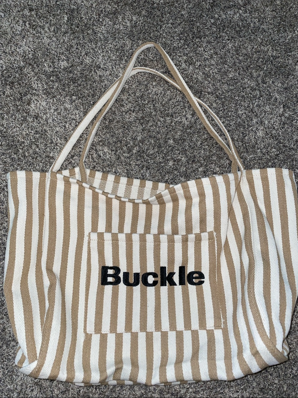 Buckle Canvas Tote Bag NWOT